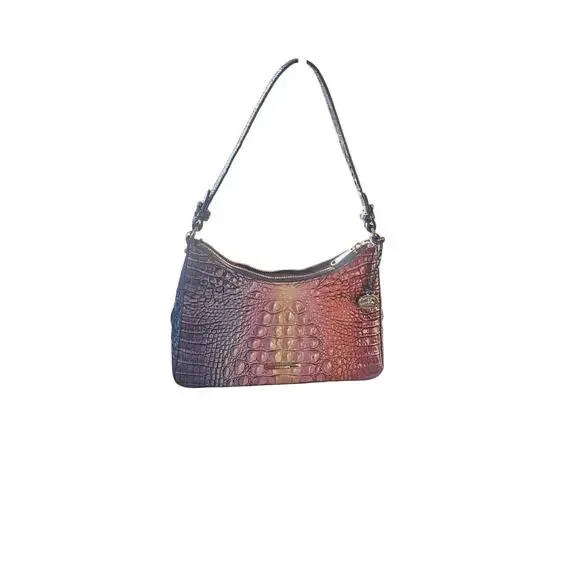 Brahmin multicolor Croc Embossed Shoulder bag - Picture 8 of 8